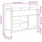 vidaXL Panca Porta Scarpe Grigio Sonoma 65,5x32x57,5 cm