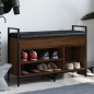 vidaXL Panca Porta Scarpe Rovere Marrone 85,5x32x57,5 cm