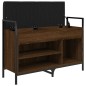 vidaXL Panca Porta Scarpe Rovere Marrone 85,5x32x57,5 cm