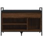 vidaXL Panca Porta Scarpe Rovere Marrone 85,5x32x57,5 cm