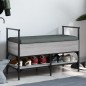 vidaXL Panca Porta Scarpe Grigio Sonoma 85,5x42x57,5 cm