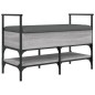 vidaXL Panca Porta Scarpe Grigio Sonoma 85,5x42x57,5 cm