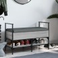 vidaXL Panca Porta Scarpe Grigio Sonoma 85,5x42x57,5 cm