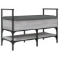 vidaXL Panca Porta Scarpe Grigio Sonoma 85,5x42x57,5 cm