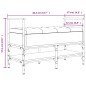 vidaXL Panca Porta Scarpe Grigio Sonoma 85,5x42x57,5 cm