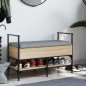 vidaXL Panca Porta Scarpe Rovere Sonoma 85,5x42x57,5 cm