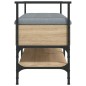 vidaXL Panca Porta Scarpe Rovere Sonoma 85,5x42x57,5 cm
