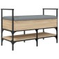 vidaXL Panca Porta Scarpe Rovere Sonoma 85,5x42x57,5 cm