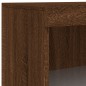vidaXL Credenze con Luci LED 3 pz Rovere Marrone in Legno Multistrato