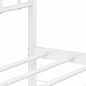 vidaXL Giroletto con Testiera e Pediera Metallo Bianco 140x200 cm vidaXL Giroletto con Testiera e Pediera Metallo Bianco 140x200 cm