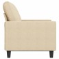 vidaXL Divano a 2 Posti Crema 120 cm in Tessuto vidaXL Divano a 2 Posti Crema 120 cm in Tessuto