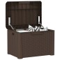 vidaXL Baule da Giardino con Cuscino Seduta Marrone 125 L in PP vidaXL Baule da Giardino con Cuscino Seduta Marrone 125 L in PP