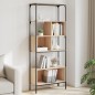 vidaXL Libreria 5Ripiani Rovere Sonoma 76x33x188,5cm Legno Multistrato vidaXL Libreria 5Ripiani Rovere Sonoma 76x33x188,5cm Legno Multistrato