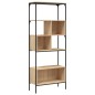 vidaXL Libreria 5Ripiani Rovere Sonoma 76x33x188,5cm Legno Multistrato vidaXL Libreria 5Ripiani Rovere Sonoma 76x33x188,5cm Legno Multistrato