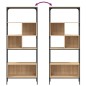 vidaXL Libreria 5Ripiani Rovere Sonoma 76x33x188,5cm Legno Multistrato vidaXL Libreria 5Ripiani Rovere Sonoma 76x33x188,5cm Legno Multistrato