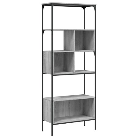 vidaXL Libreria 5Ripiani Grigio Sonoma 76x33x188,5cm Legno Multistrato