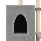 vidaXL Albero per Gatti con Tiragraffi in Sisal Grigio Chiaro 97 cm
