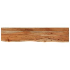 vidaXL Piano Tavolo 140x30x2,5 Rettangolare Legno Acacia Bordi Vivi