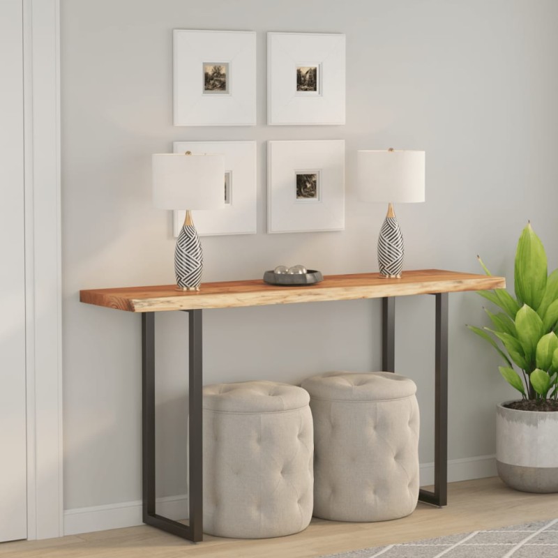 vidaXL Piano Tavolo 140x40x2,5 cm Rettangolare Legno Acacia Bordi Vivi vidaXL Piano Tavolo 140x40x2,5 cm Rettangolare Legno Acacia Bordi Vivi