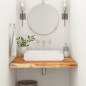 vidaXL Piano Bagno 80x60x2,5 cm Rettangolare Legno Massello di Acacia