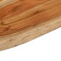 vidaXL Piano Bagno 80x60x2,5 cm Rettangolare Legno Massello di Acacia