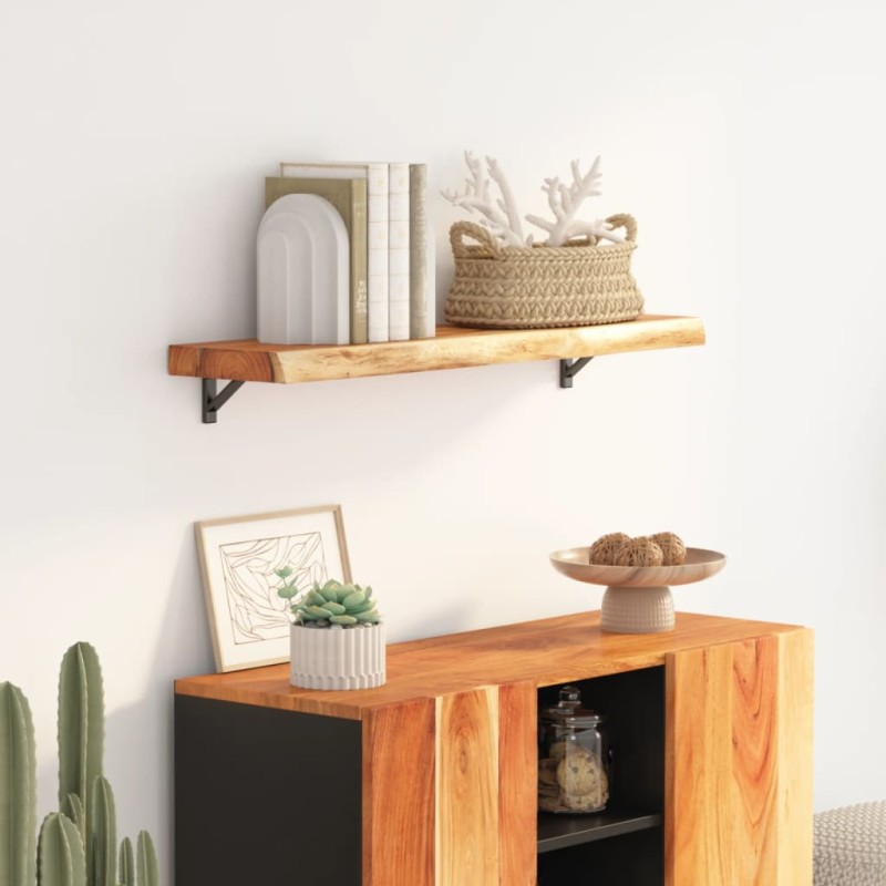 vidaXL Mensola Muro 100x20x3,8cm Rettangolare Legno Acacia Bordi Vivi vidaXL Mensola Muro 100x20x3,8cm Rettangolare Legno Acacia Bordi Vivi