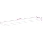 vidaXL Mensola Muro 100x20x3,8cm Rettangolare Legno Acacia Bordi Vivi vidaXL Mensola Muro 100x20x3,8cm Rettangolare Legno Acacia Bordi Vivi
