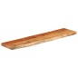 vidaXL Mensola a Muro 80x20x3,8cm Rettangolare Legno Acacia Bordi Vivi