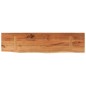 vidaXL Mensola a Muro 80x20x3,8cm Rettangolare Legno Acacia Bordi Vivi