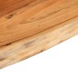 vidaXL Mensola a Muro 80x20x3,8cm Rettangolare Legno Acacia Bordi Vivi