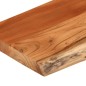 vidaXL Mensola a Muro 80x20x3,8cm Rettangolare Legno Acacia Bordi Vivi
