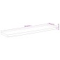 vidaXL Mensola a Muro 80x20x3,8cm Rettangolare Legno Acacia Bordi Vivi
