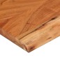 vidaXL Mensola Muro 100x30x3,8cm Rettangolare Legno Acacia Bordi Vivi