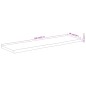vidaXL Mensola Muro 100x30x3,8cm Rettangolare Legno Acacia Bordi Vivi