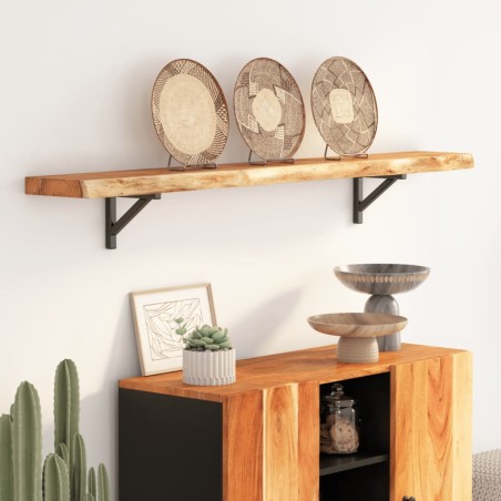 vidaXL Mensola Muro 180x20x3,8cm Rettangolare Legno Acacia Bordi Vivi