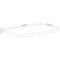 vidaXL Mensola a Muro 70x40x3,8cm Rettangolare Legno Acacia Bordi Vivi