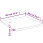 vidaXL Piano Bagno 60x60x3,8 cm Quadrato Legno Massello di Acacia vidaXL Piano Bagno 60x60x3,8 cm Quadrato Legno Massello di Acacia