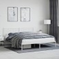 vidaXL Giroletto con Testiera Metallo Bianco 183x213 cm vidaXL Giroletto con Testiera Metallo Bianco 183x213 cm