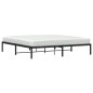 vidaXL Giroletto in Metallo Nero 193x203 cm vidaXL Giroletto in Metallo Nero 193x203 cm