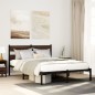vidaXL Giroletto senza Materasso con Testiera Rovere Marrone 160x200cm vidaXL Giroletto senza Materasso con Testiera Rovere Marrone 160x200cm