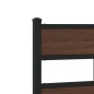 vidaXL Testiera Rovere Marrone 100 cm in Acciaio e Truciolato vidaXL Testiera Rovere Marrone 100 cm in Acciaio e Truciolato