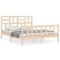 vidaXL Giroletto con Testiera King Size in Legno Massello vidaXL Giroletto con Testiera King Size in Legno Massello