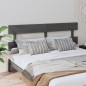 Testiera per Letto Grigia 184x3x81 cm in Legno Massello di Pino Testiera per Letto Grigia 184x3x81 cm in Legno Massello di Pino