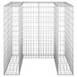 Gabbione per Bidoni in Acciaio Zincato 110x100x110 cm Gabbione per Bidoni in Acciaio Zincato 110x100x110 cm