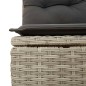 vidaXL Set Divano da Giardino 6pz con Cuscini Grigio Chiaro Polyrattan vidaXL Set Divano da Giardino 6pz con Cuscini Grigio Chiaro Polyrattan