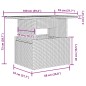 vidaXL Set Divano da Giardino 6pz con Cuscini Grigio Chiaro Polyrattan vidaXL Set Divano da Giardino 6pz con Cuscini Grigio Chiaro Polyrattan