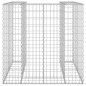 Gabbione per Bidoni in Acciaio Zincato 110x100x110 cm Gabbione per Bidoni in Acciaio Zincato 110x100x110 cm