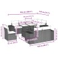vidaXL Set Divano da Giardino 9pz con Cuscini Grigio Chiaro Polyrattan vidaXL Set Divano da Giardino 9pz con Cuscini Grigio Chiaro Polyrattan