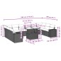 vidaXL Set Divani da Giardino 11 pz con Cuscini in Polyrattan Grigio vidaXL Set Divani da Giardino 11 pz con Cuscini in Polyrattan Grigio