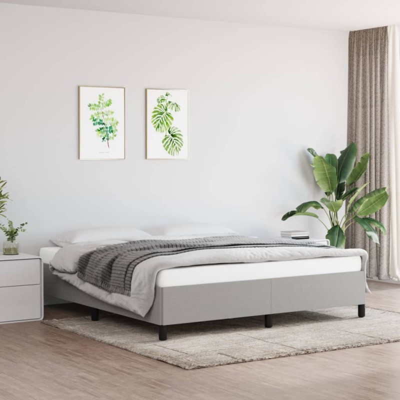vidaXL Struttura Letto Senza Materasso Tessuto Super King vidaXL Struttura Letto Senza Materasso Tessuto Super King